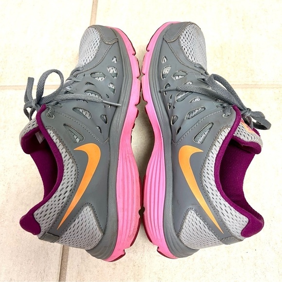 NIKE Dual Fusion Run 2 Women's Size 9 Gray pink Running Sneaker Shoes 599564-011 - Picture 6 of 9